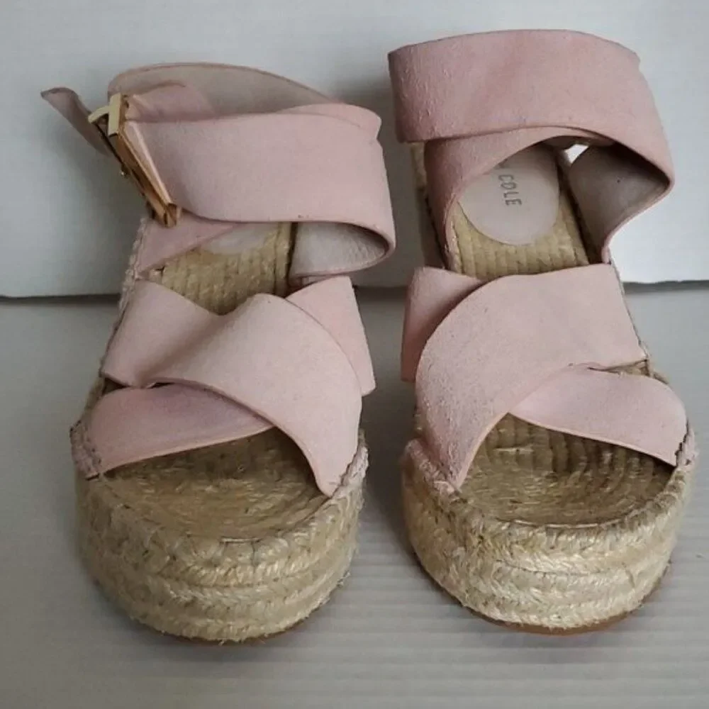 Kenneth Cole Espadrille Platform Wedges Sandals Heels New York Women's WOMAN 7.5
